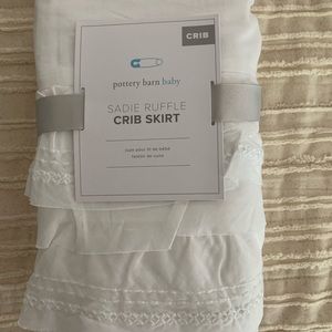 Pottery Barn Kids crib skirt